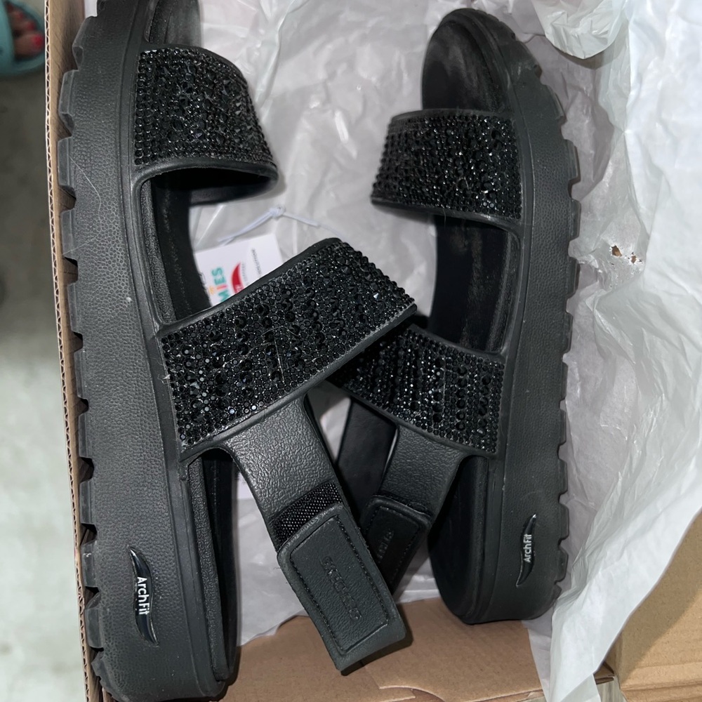 Skechers Black Arch Fit Sandals